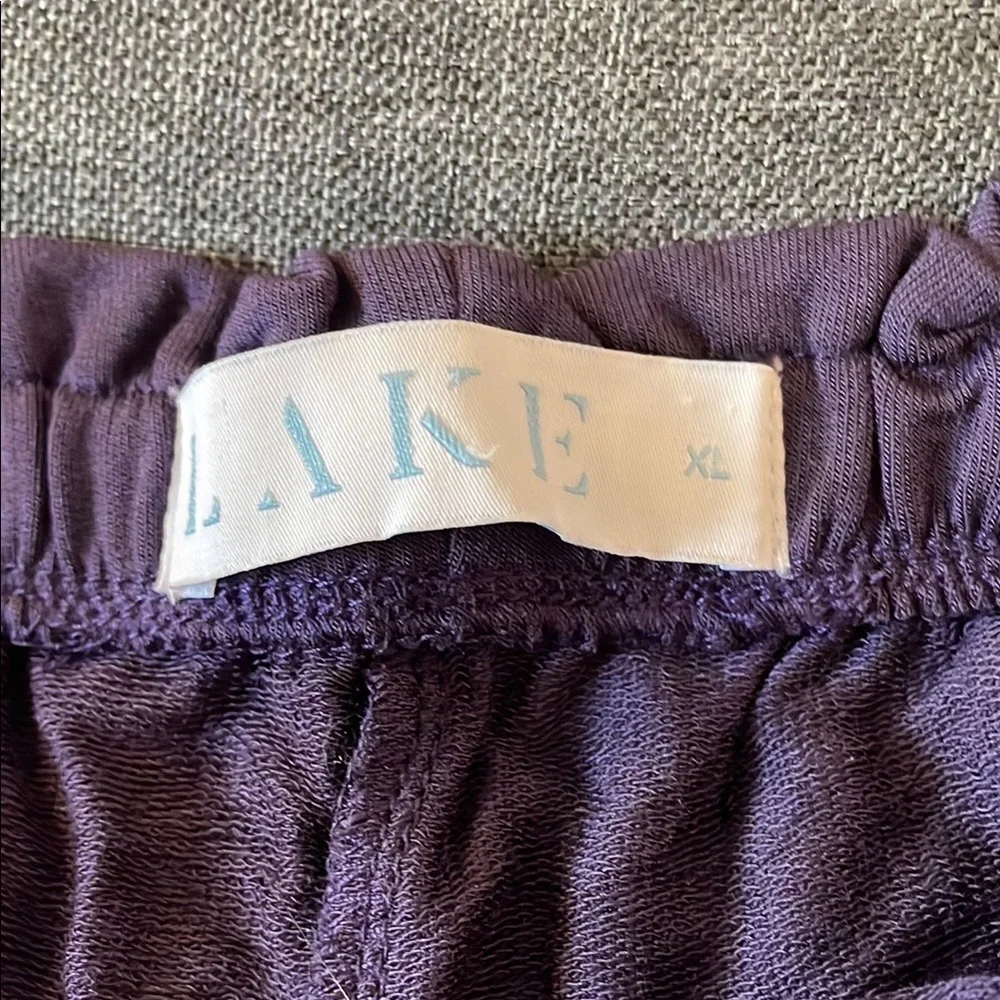 LAKE Purple Lounge Shorts - Picture 2 of 3